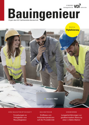 Titelblatt von Bauingenieur